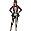 ELEGANTNÝ DÁMSKY KOSTÝM SKELETOR KOSTRA HALLOWEEN M
