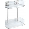 Wenko WENKO 22691100-Polica VACUUM-LOC QUADRO ED 25,5x32,5 cm strieborná/lesklý chróm/priehľadná WE0572 + záruka 3 roky zadarmo + záruka 3 roky zadarmo