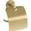 Sapho Sapho, X-ROUND GOLD držiak toaletného papiera s krytom, zlatá matná, XR732GB