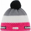 Čiapka Eisbär, STAR POMPON biela,sivá,ružová,čierna os