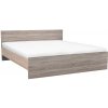 Manželská posteľ Miami bez držiaka na posteľnú bielizeň 180x200 cm dub york - dub sonoma