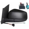 VW CADDY V 9/2020- elektrické spätné zrkadlo Ľavé / čierne / 5pin / s anténou