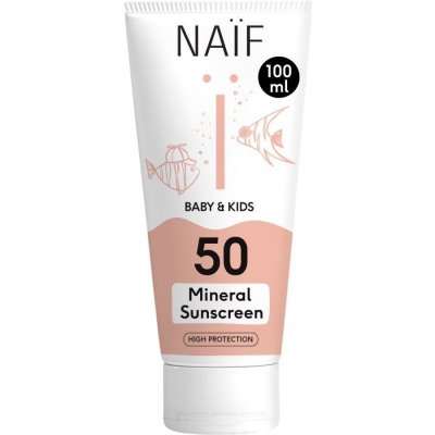 NAIF Ochranný krém na opaľovanie SPF 50 pre deti a bábätká verzia 2.0 100 ml