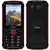 EVOLVEO StrongPhone W4, vodeodolný odolný telefón Dual SIM, čierno-červený