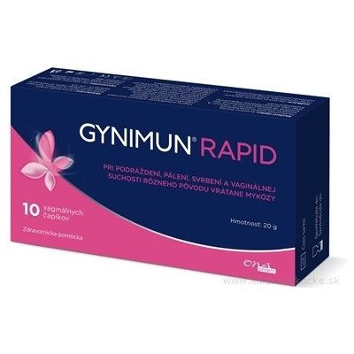 GYNIMUN RAPID vaginálne čapíky 1x10 ks