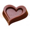 Polykarbonátová forma na pralinky a čokoládu - srdce, 15 ks x 9g, 40x42x15 mm - MA1613 | MARTELLATO, Heart