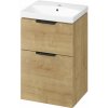 Cersanit City umývadlo so skrinkou 50.5 cm dub S4004-133
