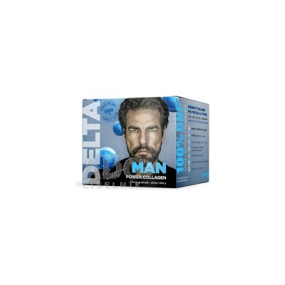 DELTA MAN power COLLAGEN prášok na prípravu nápoja, rozpustný kolagén, príchuť jahoda - citrón 1x240 g