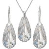 For You Elegantný set Swarovski elements slzy číry Crystal 24mm - 1166