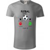 Futbal volá - Tričko z organickej bavlny - 2XL ( Starostrieborná )