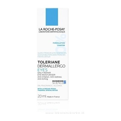 LA ROCHE-POSAY TOLERIANE DERMALLERGO EYES hydratačný a upokojujúci krém na citlivé očné okolie 1x20 ml