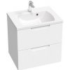 Kúpeľňová skrinka pod umývadlo Ravak Classic II 80x58,5x45 cm v šedej farbe lesk X000001481