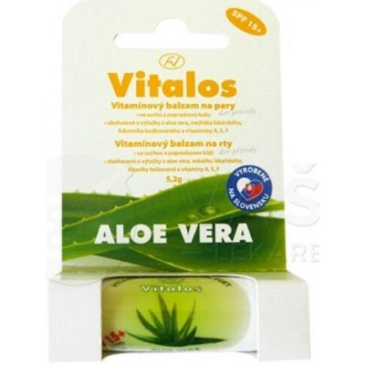 Vitalos Balzam na pery SPF15+ Aloe Vera tyčinka na pery 5,2 g