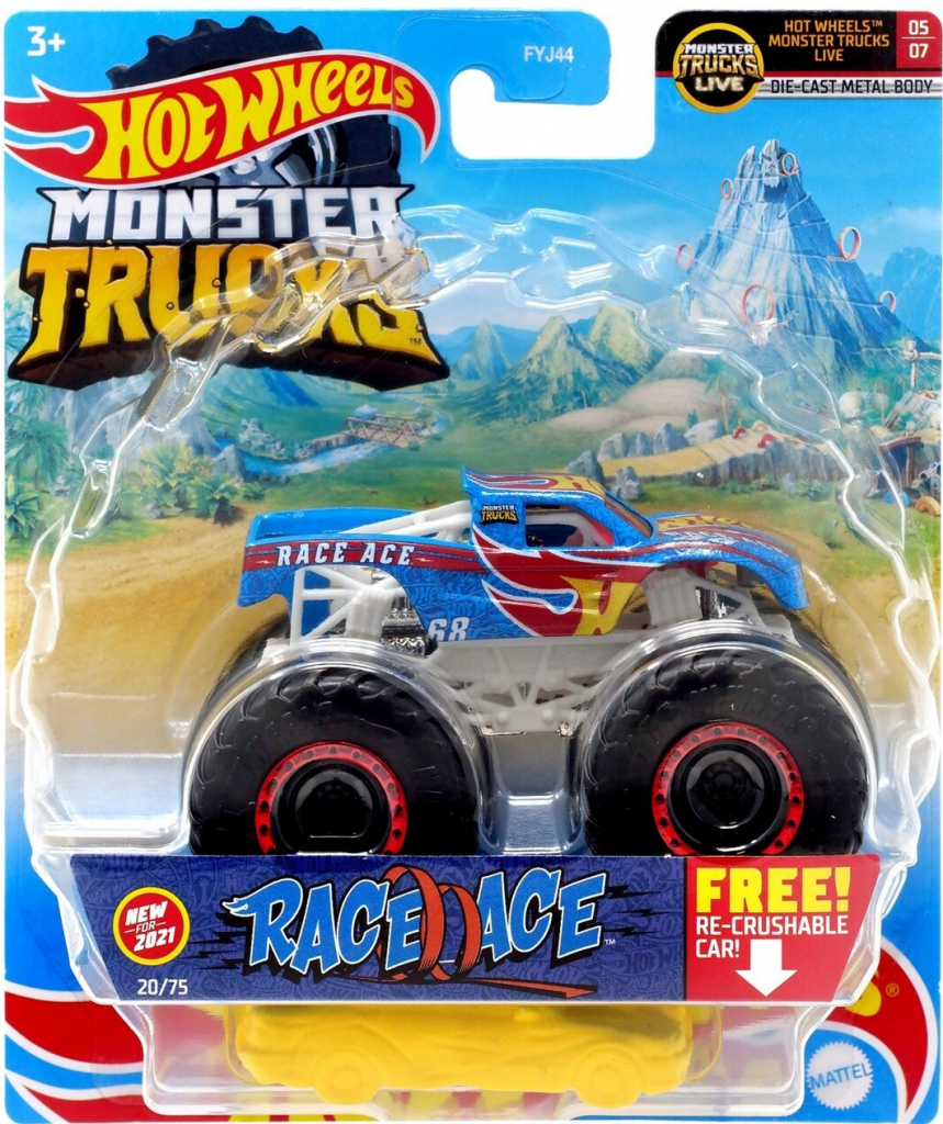 Mattel Hot Wheels FYJ44 monster trucks kaskadérske kúsky