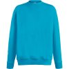 Fruit of the Loom Mikina Lightweight Set-In Sweat, pánská COT16215616205-azure blue 2XL Modrá azurově