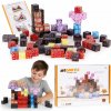 MULTISTORE Magnetické stavebné kocky pre deti sada 86 kusov magnetických kociek