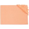 EVENIT Detská plachta s gumičkou napínacia, lososová Froté 70x140 cm