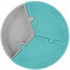MINIKOIOI Tanier Puzzle silikónový s prísavkou Aqua Green/Powder Grey