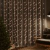 Světelný závěs 3 x 3 m 300 LED diod teplé bílé světlo 8 funkcí 328925