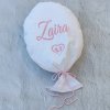 Vankúšik balón - biela s menom a obrázkom