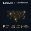 LongLife spojovateľná led svetelná záclona vonkajšia flash - 50led - 3m teplá biela / flash prebliknutie teplá biela