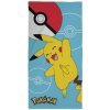 CurePink osuška Pokémon Pikachu a Pokéball 70 x 140 cm