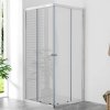 POINT Q 80x80 Clear Štvorcová sprchová zástena
