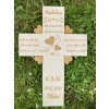 Poďakovanie babke - kríž s pridanými srdciami 120 - 30 cm - text na želanie 8659