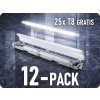 Spectrum LED 12 ks držiak na LED trubicu 2x60cm [SLI028014_SLIM]+ 25 ks LED trubica T8 zadarmo! Farba svetla: Denná biela [216785]