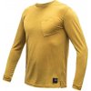 SENSOR Merino Air Traveller pánske tričko dl.rukáv Mustard - XL