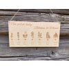 Drevený príbeh lásky 1 - 50 cm 3517