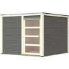 KARIBU HOLZTECHNIK Drevený domček KARIBU QUBIC 2 (89394) terragrau LG3525