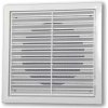 Vetracia mriežka 183x183 mm s golierom d150 mm a sieťkou, biela MIKAWI 14-0244