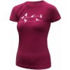 Dámske tričko kr.rukáv SENSOR MERINO ACTIVE SONGBIRDS lilla S