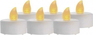EMOS LED dekorace čajová svíčka bílá CR2032 vnitřní vintage 6 ks 1550001010