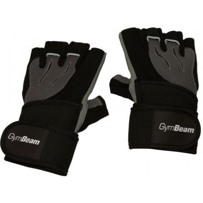 GymBeam Fitness Rukavice Ronnie - S - černá - šedá
