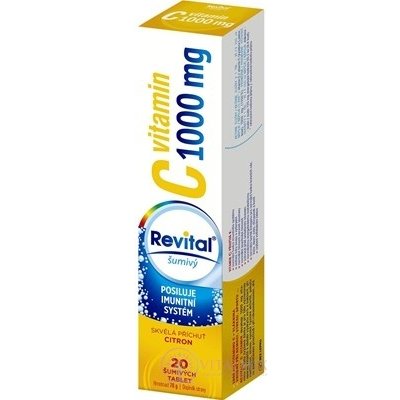 Revital vitamín C 1000 mg šumivý tbl eff s príchuťou citrón 20 ks