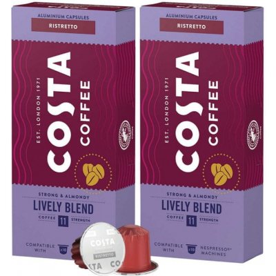 COSTA COFFEE Lively Blend kompatibilné s Nespresso RISTRETTO 30 Kapsule