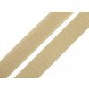 Suchý zips háčik + plyš šírka 20 mm - 25 m (101) béžová