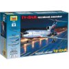 ZVEZDA Model Kit letadlo 7004 - Tu-154M Russian Airliner (1:144)