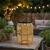 Solárny lampáš MONDEX SOKKE NATURE 15×20/31 cm