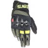 Rukavice HALO, ALPINESTARS (ČIERNA/ZELENÁ/ŽLTÁ FLUORESCENČNÁ) 2024 Veľkosť: S