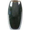 EUROFIRANY KERAMICKÁ VÁZA AMORA 13X9X25 CM TMAVOZELENÁ