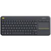 920-007151 LogitechWireless Touch Keyboard K400 plus, Czech layout, čierna