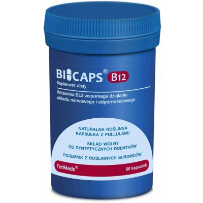 Formeds bicaps b12 (vitamín b12 metylkobalamín) 60 rastlinných kapsúl