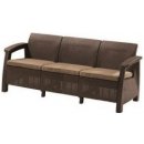 ALLIBERT POHOVKA CORFU II MAX LOVE SEAT BROWN + BEIGE