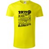 1979 v kocke - Tričko z organickej bavlny - S ( Citrónová )