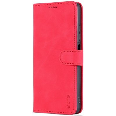 Peňaženkové puzdro AZNS Skin Feel červené – Xiaomi Redmi Note 12 Pro