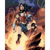 ZUTY Maľovanie podľa čísel - WONDER WOMAN NA SKALE Rámovanie: vypnuté plátno na rám, Rozmer: 40x50 cm