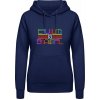 AWDis Hoodie mikina Nápis Rovnosť je krásna oxfordská modrá